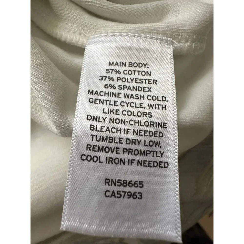 BP Women's XL White V-Neck Short Sleeve Crop Top Casual - Picture 4 of 4